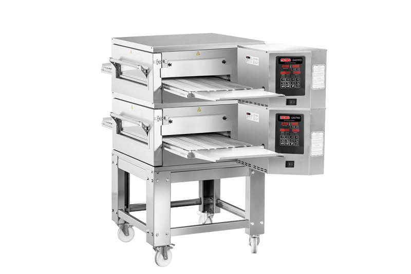 SGS Gazlı, Çift Katlı Konveyörlü Pizza Pide Lahmacun Fırını, 50 cm Bant Genişlik, PO-K 50 DG