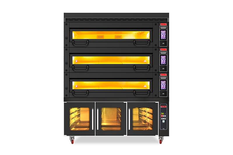 SGS Çok Amaçlı Fırın, Üç Katlı, Mayalandırma Kabinli, 34500 W, MT-1200-2