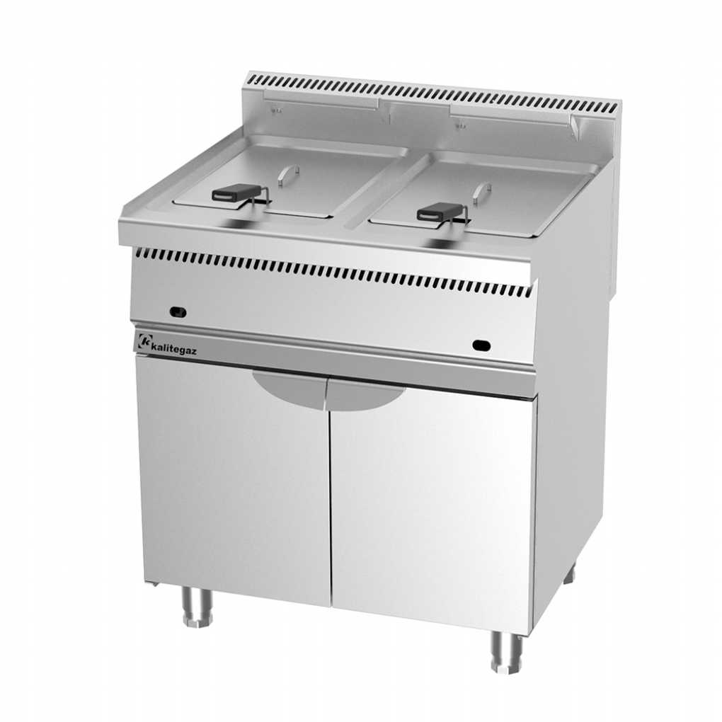 Kalitegaz 700 Seri Monoblok İki Hazneli Fritöz, 23 + 23 L, Gazlı, FCS8070G