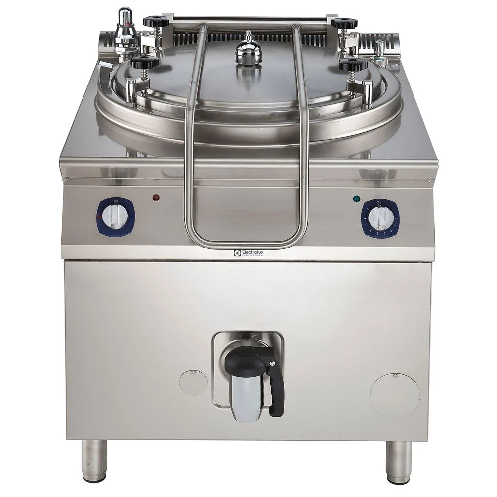Electrolux Gazlı Silindirik Kaynatma Kazanı-150Lt, Direk Isıtma, Otoklav 80x93x85 cm, 391108