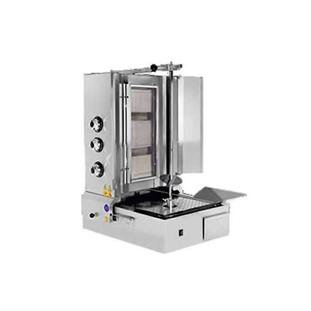 Karacasan 3 Radyanlı Döner Ocağı, Alttan Motorlu, Doğalgazlı KRCS.AMSDOG.3