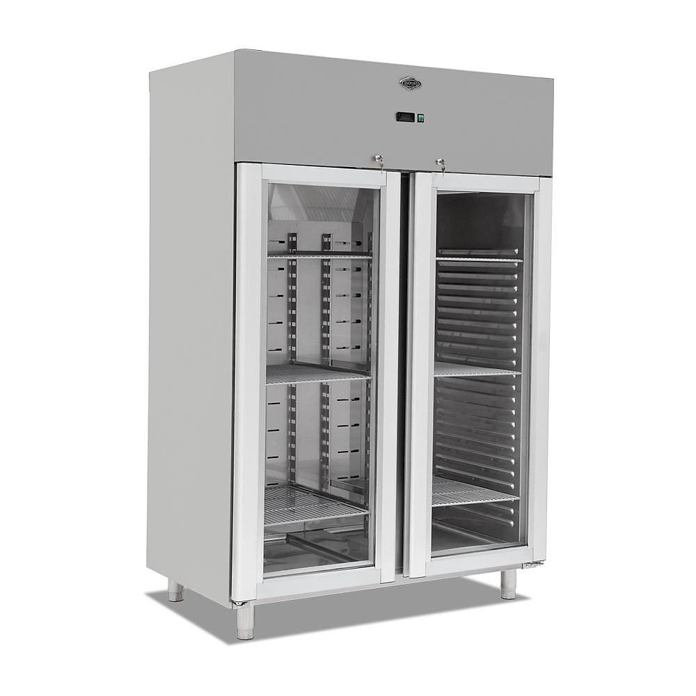 Empero Cam Kapı Dik Tip Buzdolabı Çift Kapılı, 1400 litre, EMP.140.80.03-CLS