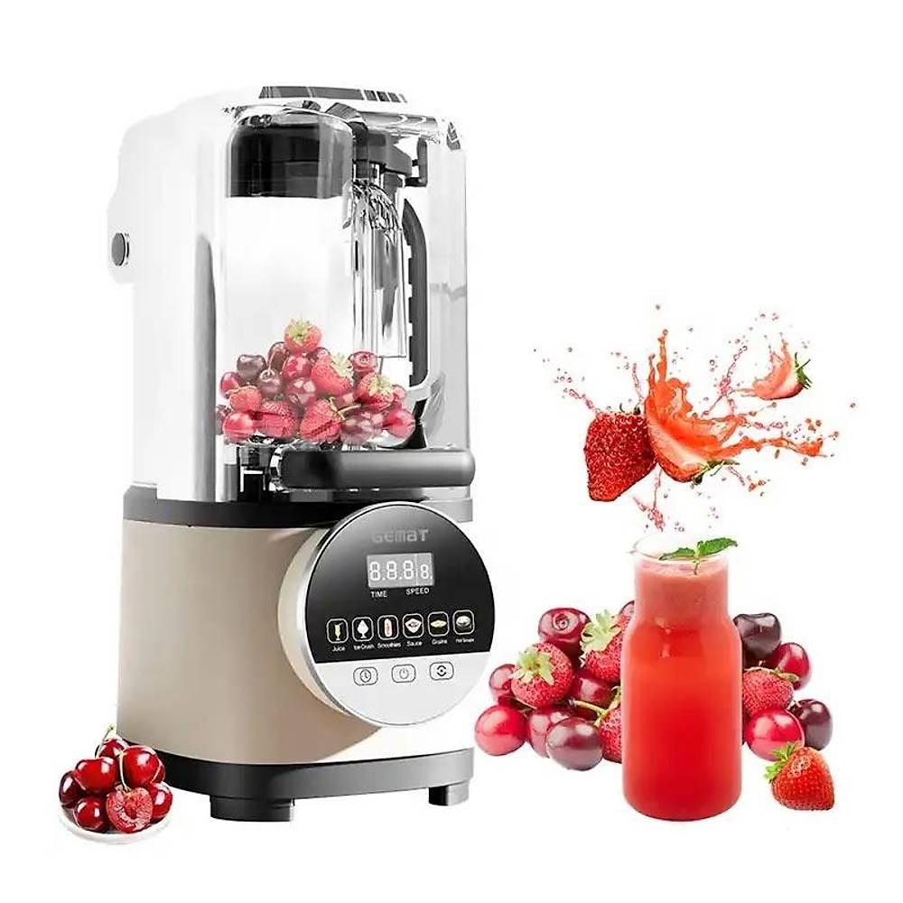Vosco Pro Silent Gürültü Önleyici Kapaklı Dijital Bar Blender, 2 L, 2000 W, Gri HS-213CG