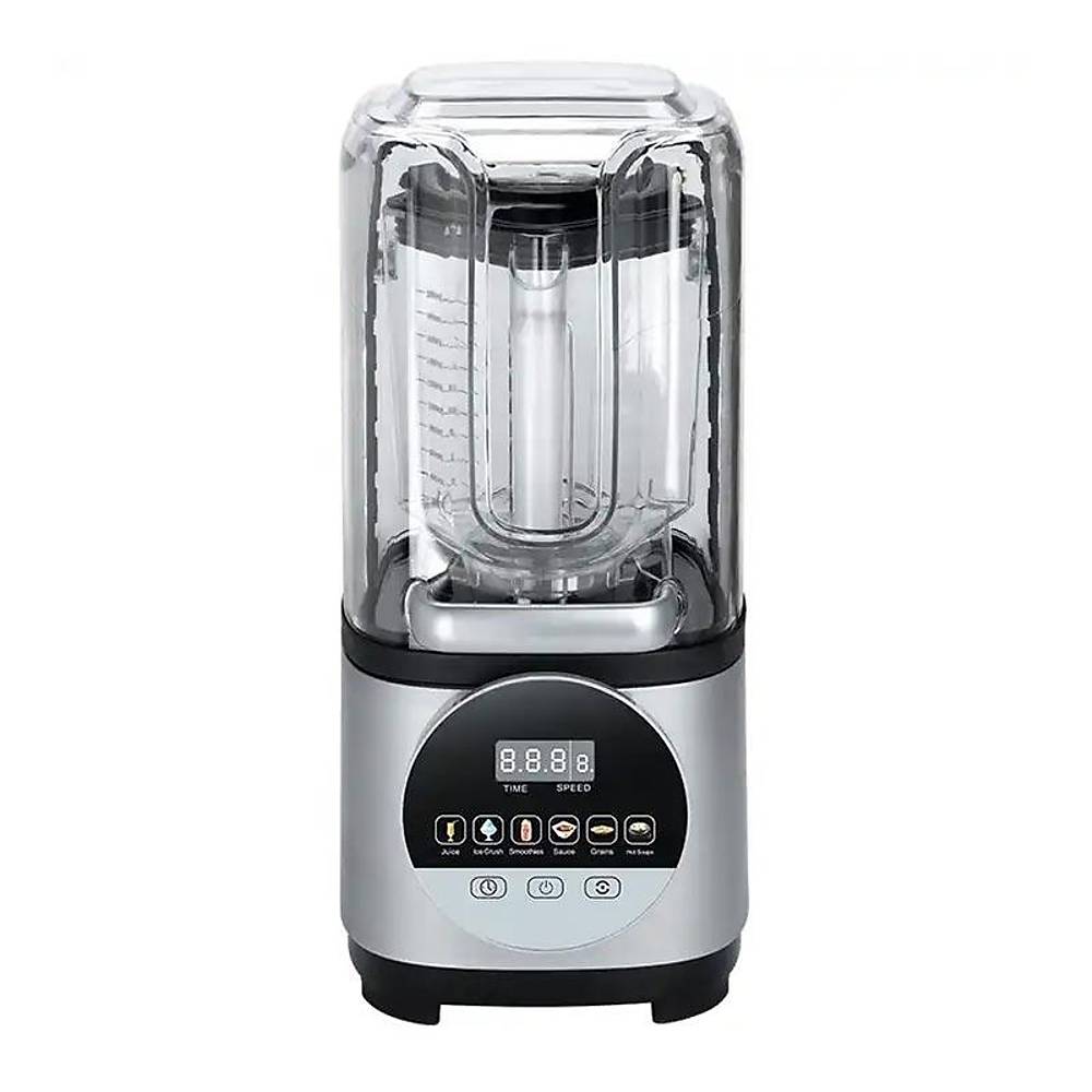 Vosco Pro Silent Gürültü Önleyici Kapaklı Dijital Bar Blender, 2 L, 2000 W, Gri HS-213CG