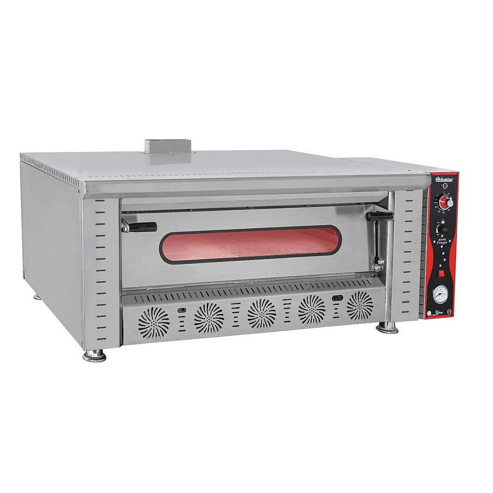Himaksan Pizza Fırını Tek Katlı Gazlı, 6x30 Cm HMK-PFG6 1175