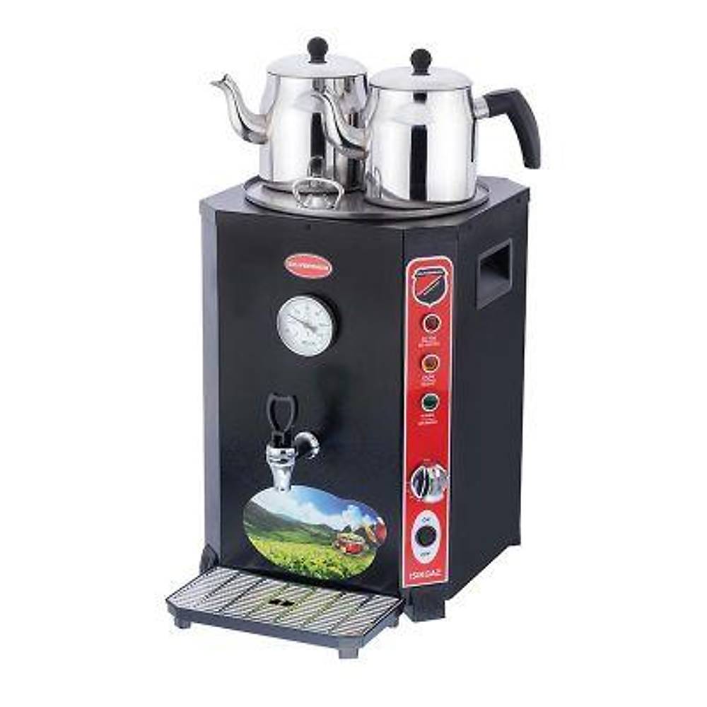 SilverInox Çay Makinesi  2 Demlikli, 13 LT