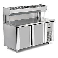 Empero Pizza Hazrlk Buzdolab, 2 Kapl, 300 Lt 150x80x85 Cm EMP.150.80.01-PSY