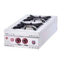 SilverInox Yatay Set st Midi Ocak, ift Gzl, Gazl-Lpg