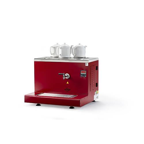 Ate�e Cappadocia Smart Gaz+Elektrikli 3 Demlikli �ay Makinesi, INOX CSGE3