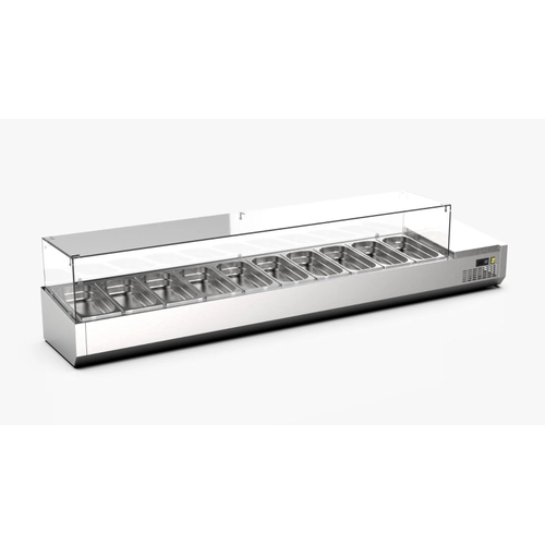 Ndustrio So�utmal� Set �st� Saladbar Cam Kapakl� Gn 1/4 10 K�vetli TTR-200-GC