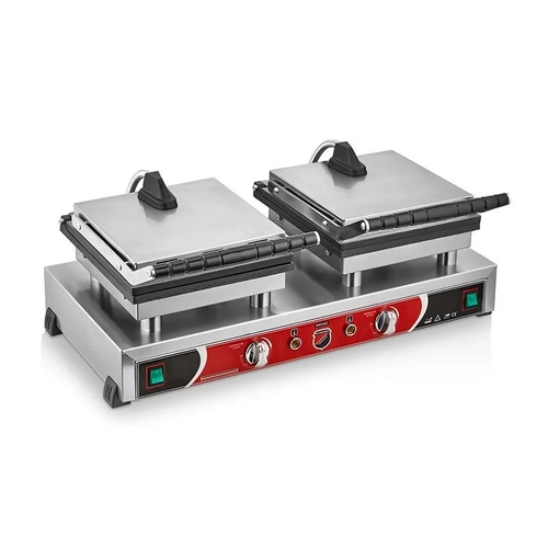 SilverInox �i�ek Model Waffle Makinesi, �iftli, Elektrikli, 2138