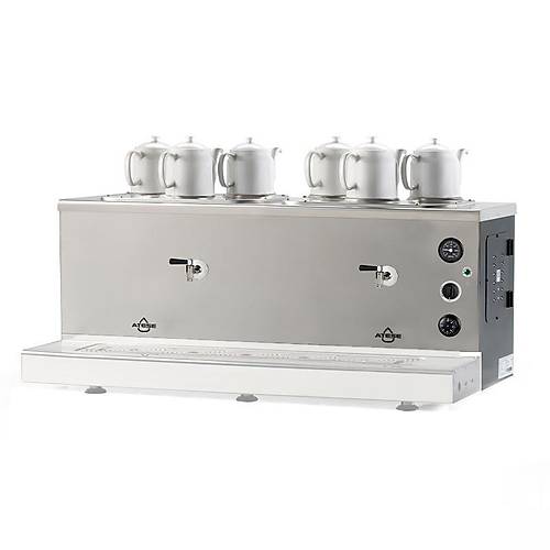 Atee Sumela Analog Gaz+Elektrikli 6 Demlikli ay Makinesi, STATIC SAGE6
