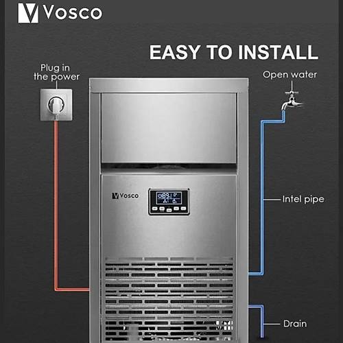 Vosco 65 Kg Kp Buz Makinesi, VSC-65/S