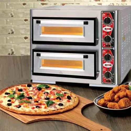 GMG PF 5050 DE4 � 25 cm 4+4 Adet Tepsi Kapasiteli Pizza F�r�n�