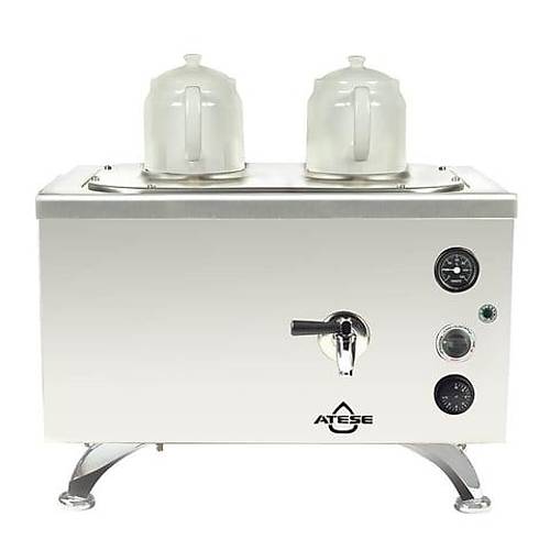 Atee Efes Analog Elektrikli 2 Demlikli ay Makinesi, INOX EAE2