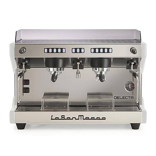 La San Marco Delecta Tam Otomatik Espresso Kahve Makinesi, 2 Gruplu, Beyaz