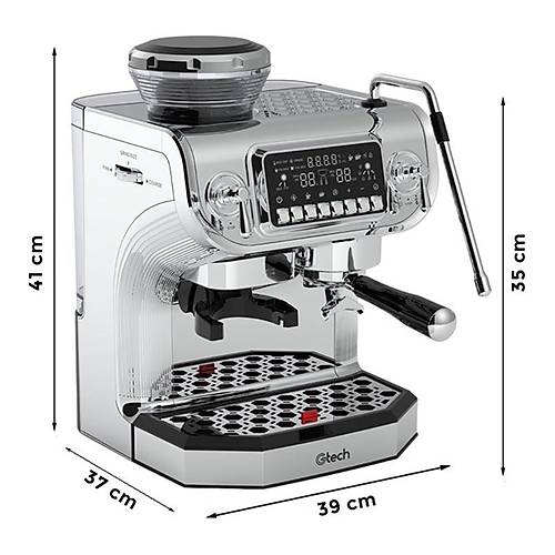 Gtech PID Ev Tipi ���t�c�l� Barista Espresso Kahve Makinesi, 1 Gruplu, ST-530ED