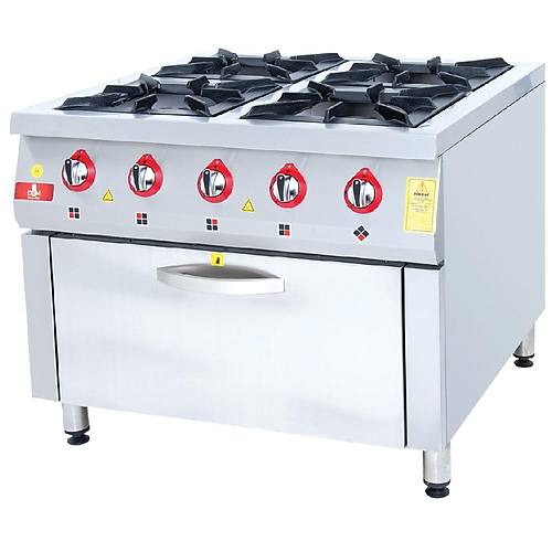 Drn 4'l Kuzine Frnl Gazl ve Lpg'li 100x100x85 Cm DRNKU-1010