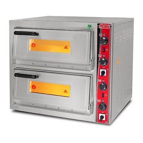 SGS ift Katl Pizza Frn 25 cm 4+4 Pizza Kapasiteli, Elektrikli PO 5050 DE