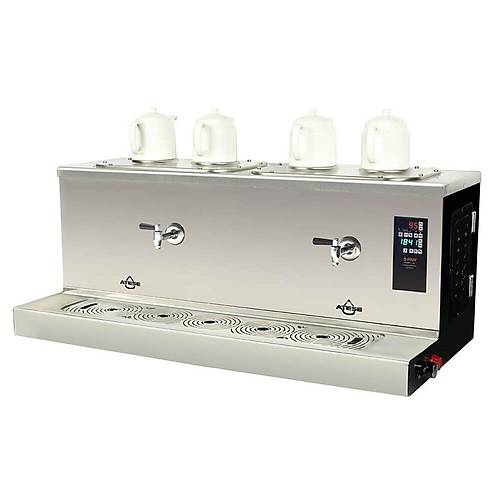 Atee Cappadocia Smart Plus Gaz+Elektrikli 4 Demlikli ay Makinesi, STATIC CSPGE4