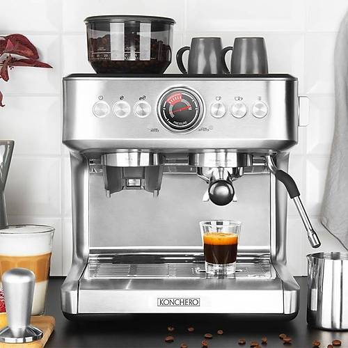 Konchero Serena 5023 PID �ift Kazanl� ���t�c�l� Barista Espresso Kahve Makinesi, 1 Gruplu