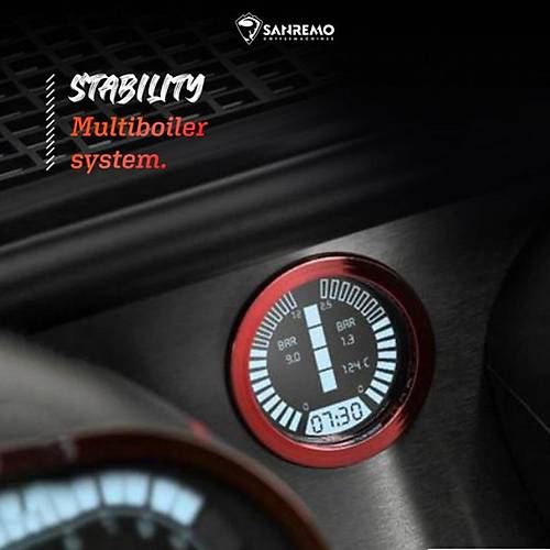 Sanremo Racer Naked Multiboiler Tam Otomatik Espresso Kahve Makinesi, 2 Gruplu
