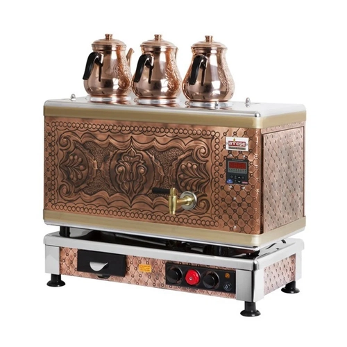 Ate�e Titanium Bak�r Ak�ll� Dijital �ay Makinesi - 3 Demlikli - TAGE03