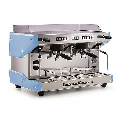 La San Marco Delecta Tam Otomatik Espresso Kahve Makinesi, 2 Gruplu, G�k Mavi