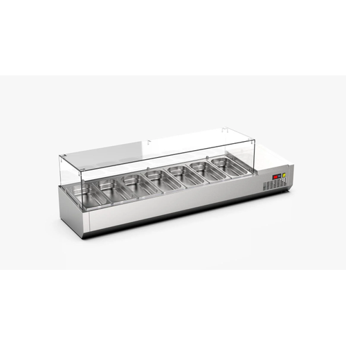 Ndustrio So�utmal� Set �st� Saladbar Cam Kapakl� Gn 1/4 7 K�vetli TTR-150-GC