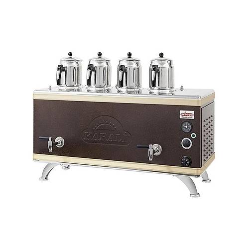 Atee Gold Compact Otomatik Gazl Elektrikli Statik 4 Demlikli ay Kazan, 45 Litre, GCSGE04