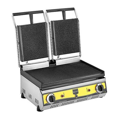 Remta Tam Oluklu Tost Makinesi, 20 Dilim, �ift Kapakl�, Elektrikli R80