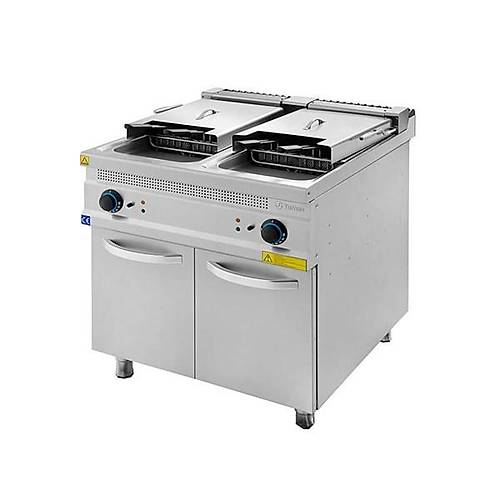 Turhan �elik Elektrikli Frit�z �iftli 24+24 L Dolapl� 80x93x85 Cm TC.9FE800