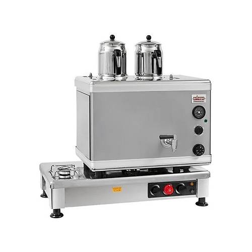 Atee Silver Otomatik Gazl Elektrikli nox 2 Demlikli ay Kazan, 24 Litre, SIGE02