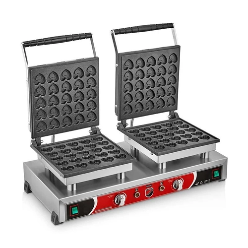 Silverinox Kalpli Bubble Waffle Makinesi, �iftli, Kapakl�, Elektrikli, B22