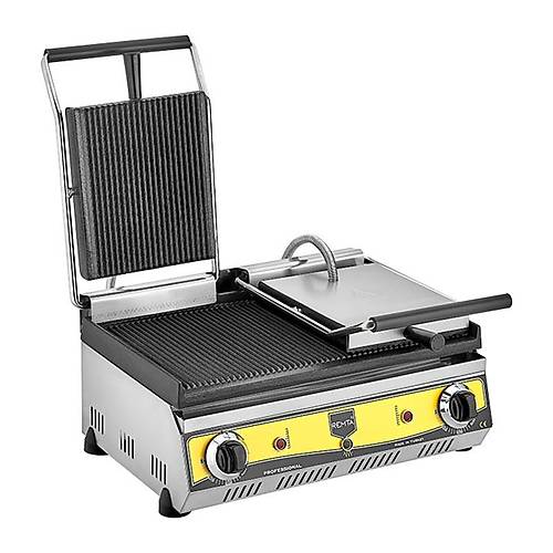 Remta Tam Oluklu Tost Makinesi, 20 Dilim, �ift Kapakl�, Elektrikli R80