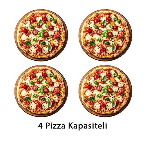 SilverInox Tek Katl Pizza Frn Elektrikli 4x30cm Pizza Kapasiteli PF-62
