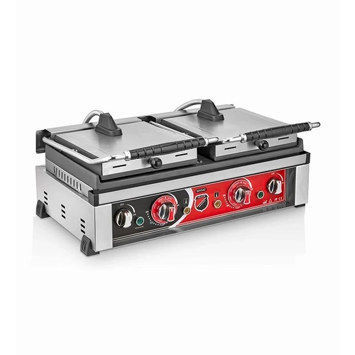 SilverInox Style �ift Kapakl� Tost Makinesi, 20 Dilim, Elektrikli, SS-20D