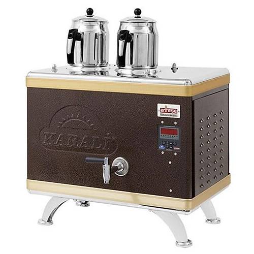 Titanium Compact Akll Dijital Gazl Elektrikli Statik 2 Demlikli ay Kazan, TCSGE02