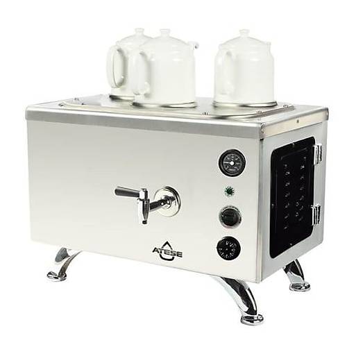 Atee Efes Analog Elektrikli 3 Demlikli ay Makinesi, INOX EAE3