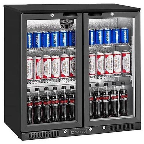 Vosco 2 Kap�l� Bar Arkas� �i�e So�utucu Dolap, 238 L, Siyah, VBB-S250