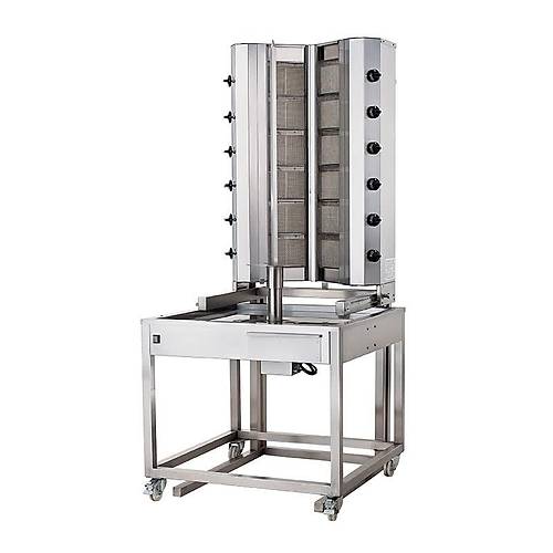 Kalitegaz V Model Dner Oca, 6+6 Radyanl, Dolapl, Gazl, Alttan Motorlu, Hareketli Gvde,  KLG226VAD