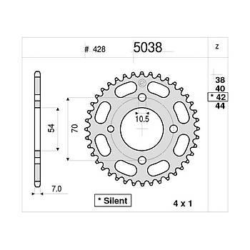 HONDA 125 OGNIBENE ARKA DL 42T