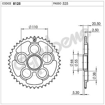 DUCATI 848 OGNIBENE ARKA DL 41T