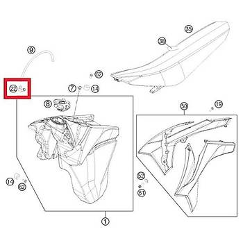 ANGLE PIEC 90 KTM ORJ YP A6