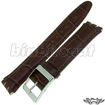 BANDCO SWC17M-1 SWATCH UYUMLU 17MM Hakiki Deri Saat Kordonu 4 Renk Seenekli