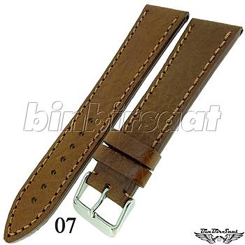 BANDCO BUFFALO Hakiki Deri 24mm A Kalite Saat Kordonu 8 Renk Seenek BND2420-1
