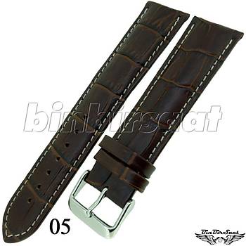 BANDCO BUFFALO Hakiki Deri Uzun 22mm A Kalite Saat Kordonu BND2220M-1C 5 Renk Seenek