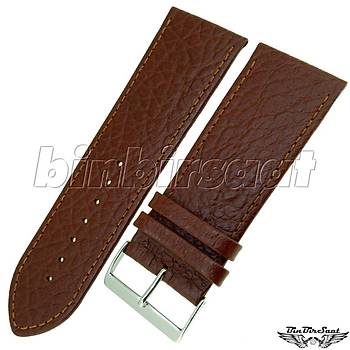 BANDCO BUFFALO Hakiki Deri 28mm A Kalite Saat Kordonu BND2826M-1D  2 Renk Seenek