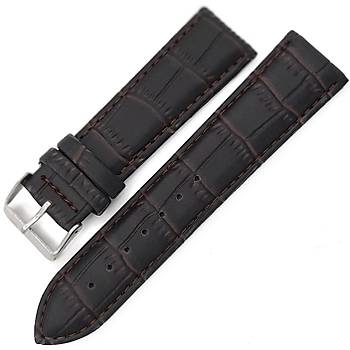 Debark Koyu Kahverengi Kroko Saat Kay 20-22-24mm DB2024M-KK