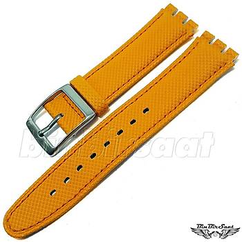 Swatch Uyumlu 17mm mperteks Saat Kay 7 Renk Seenekli